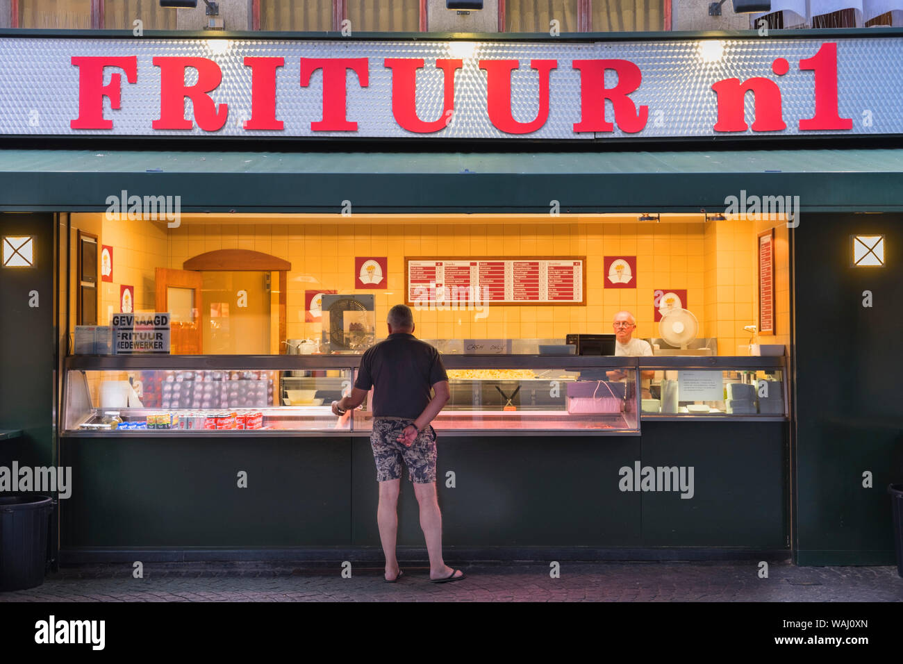 Frituur Number 1 Antwerp Belgium Stock Photo