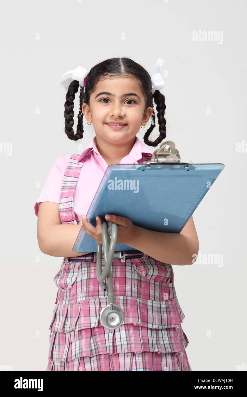 Indian school girl student doctor hi-res stock photography and images ...