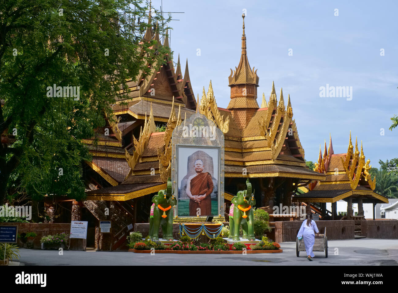 At Wat Sanghathan, a well-known meditation temple in Nonthaburi ...