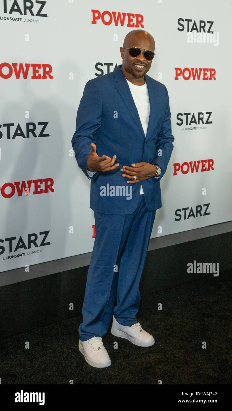 New York, NY - August 20, 2019: Case attends STARZ Power Season 6 premiere at Madison Square Garden Stock Photo