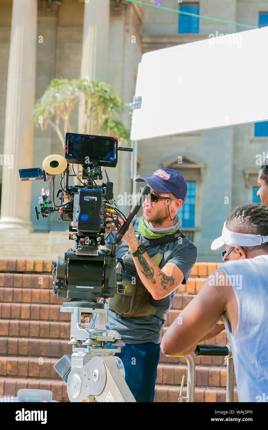 Johannesburg, South Africa October 09 2018 Behind the scenes of a