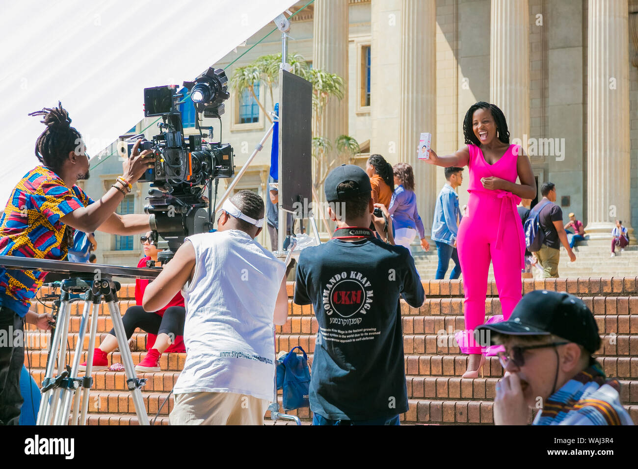 Johannesburg, South Africa October 09 2018 Behind the scenes of a