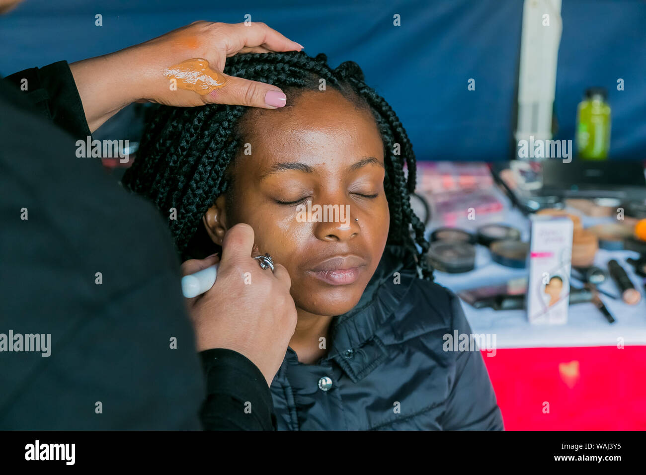Johannesburg, South Africa October 09 2018 Behind the Scenes Hair