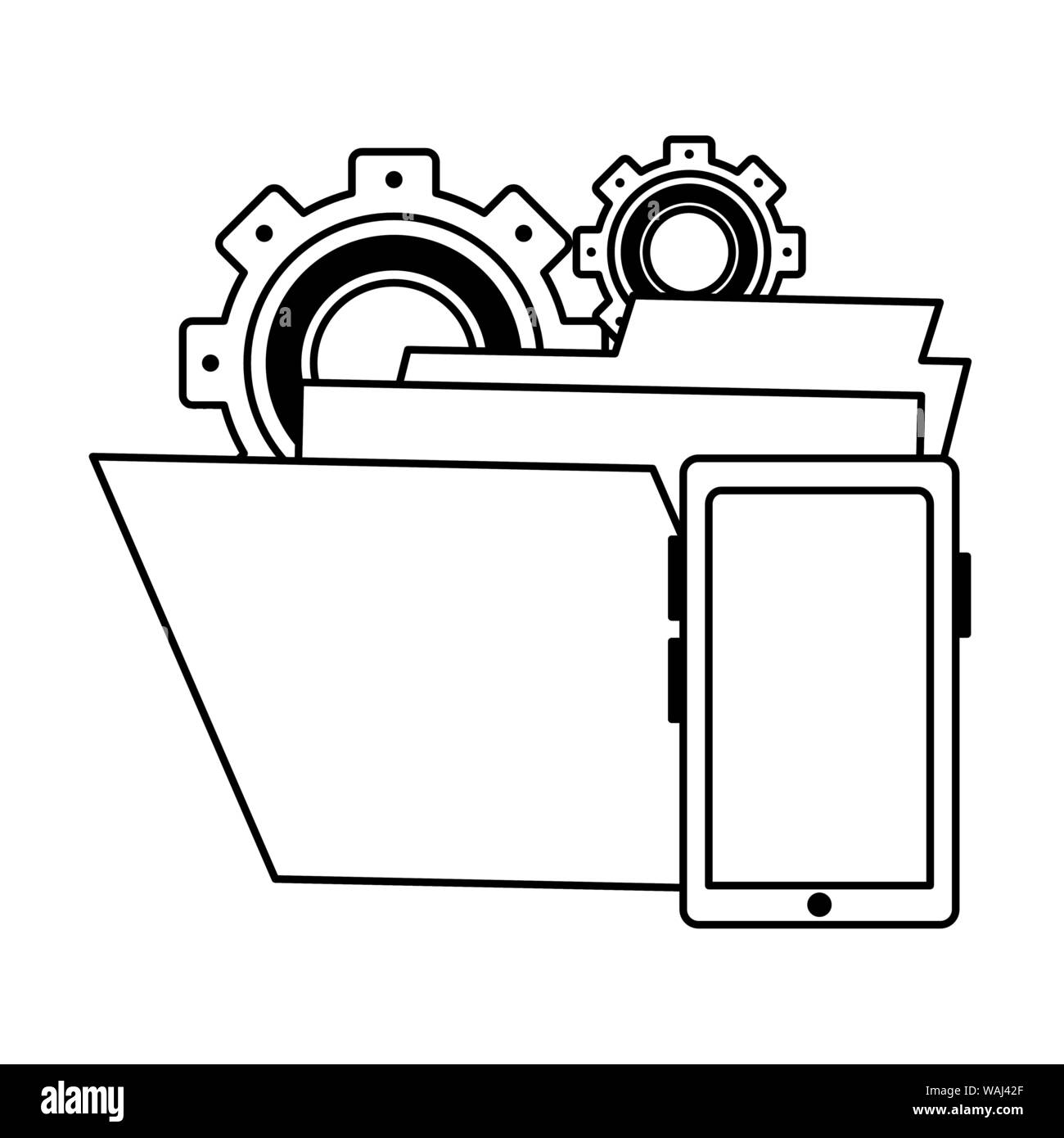 technology device cartoon Stock Vector Image &amp; Art - Alamy