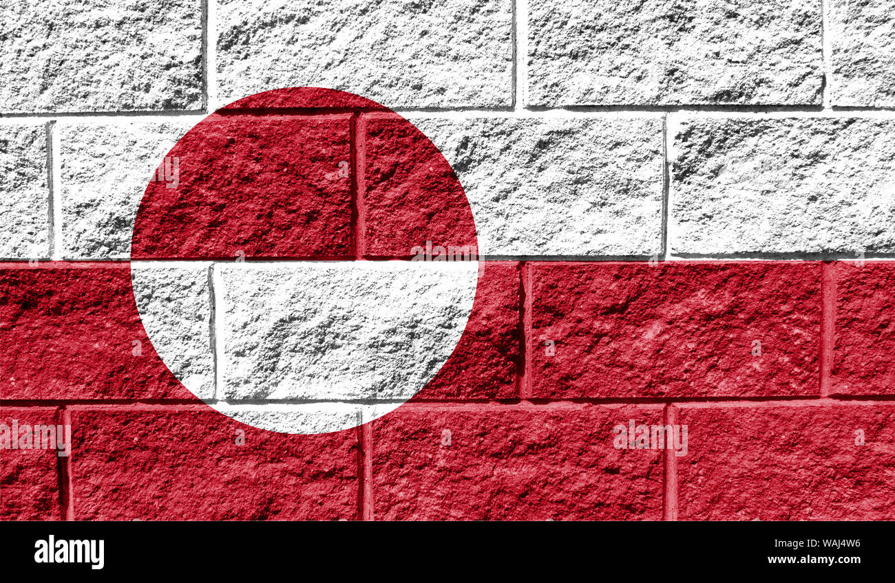 Flag of Greenland close up painted on a cracked wall Stock Photo - Alamy
