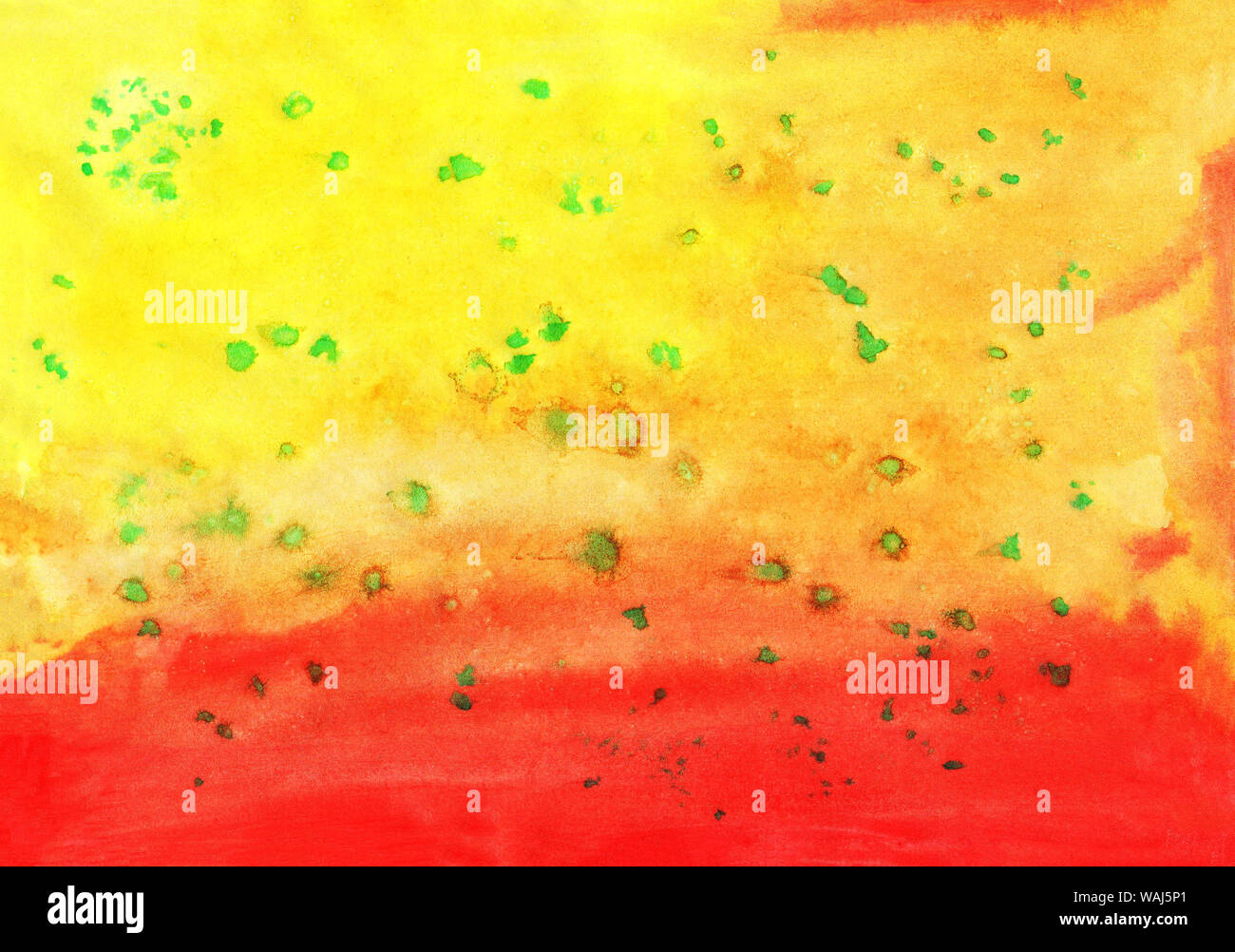 texture background Wallpaper mix colors red and yellow with green dots  Stock Photo - Alamy