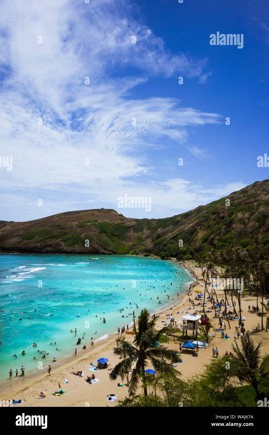 top view of hanauma bay Stock Photo Alamy