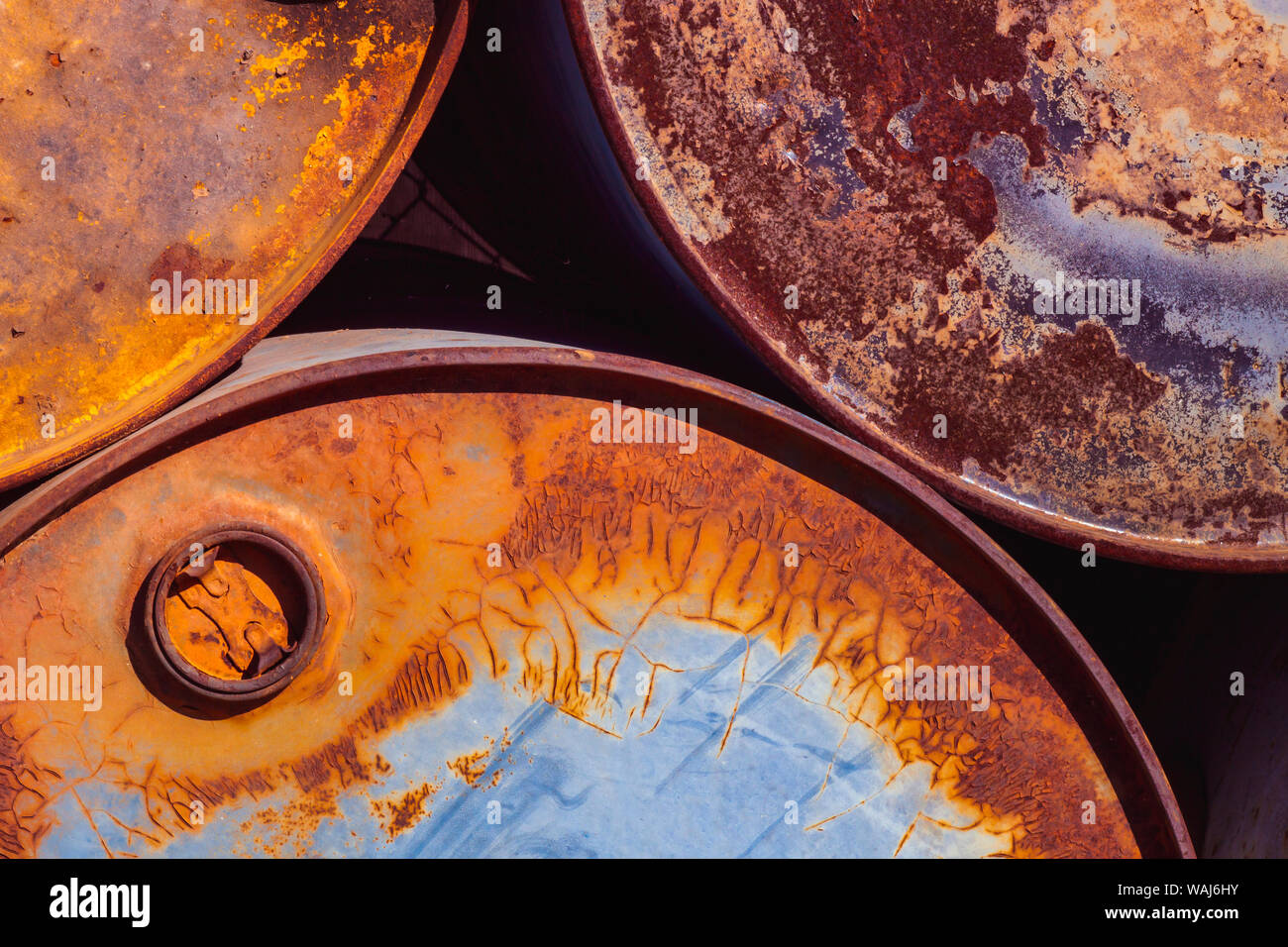 Details of rust and paint on metal Stock Photo - Alamy