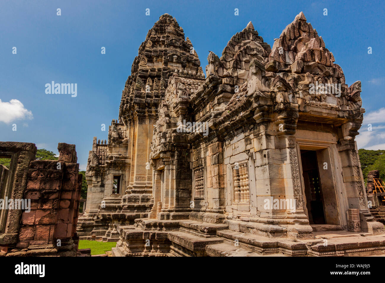 Thailand. Phimai Historical Park. Ruins of ancient Khmer temple complex. Central Sanctuary. Stock Photo