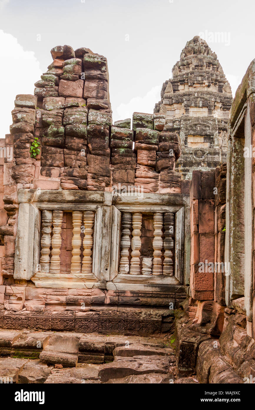 Thailand. Phimai Historical Park. Ruins of ancient Khmer temple complex. Central Sanctuary. Stock Photo