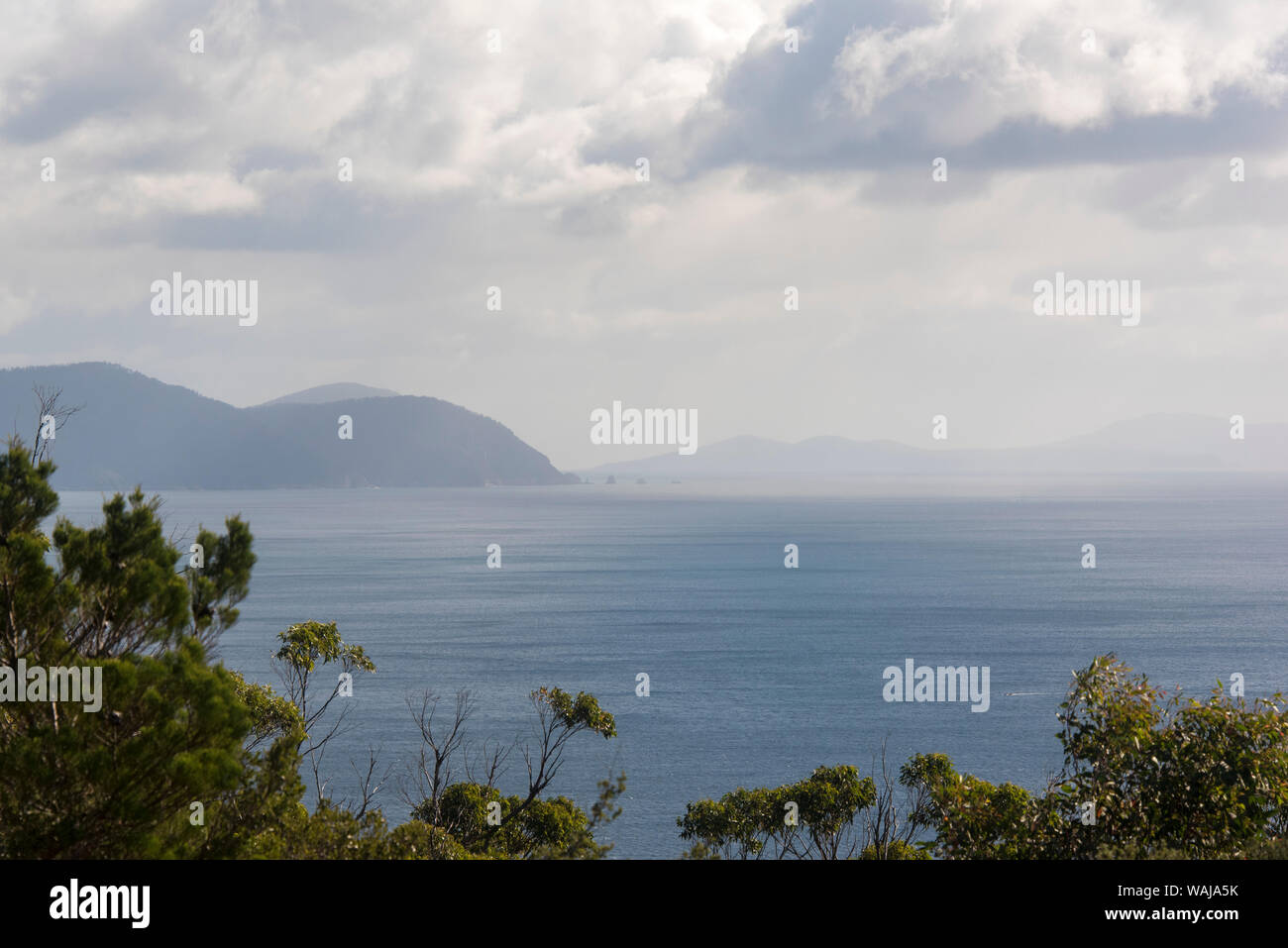 Australia, Tasmania, Tasman National Park. Three Capes Track Cape Hauy expansive views Stock Photo