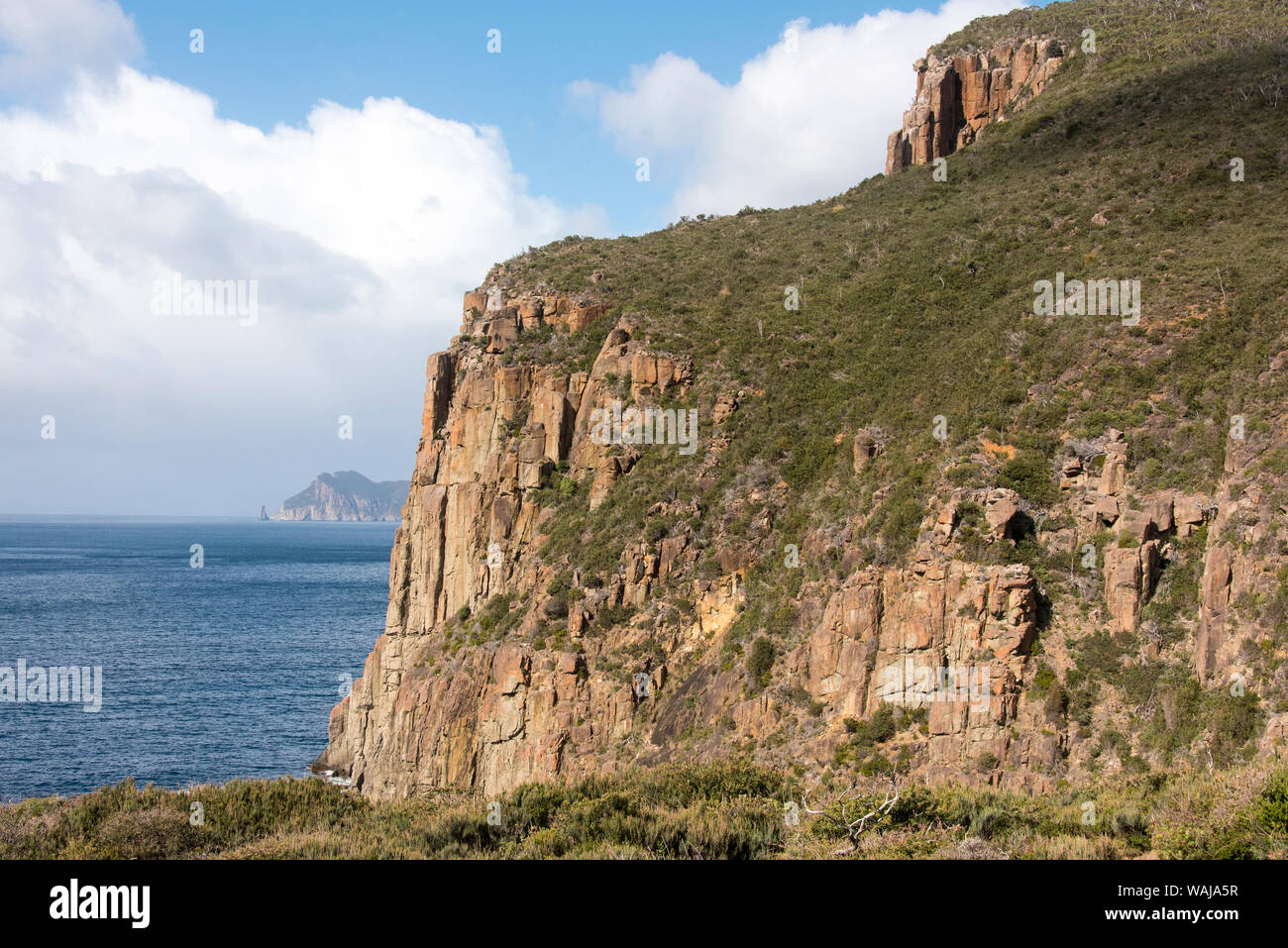 Australia, Tasmania. View from Cape Hauy trail to Cape Pillar and