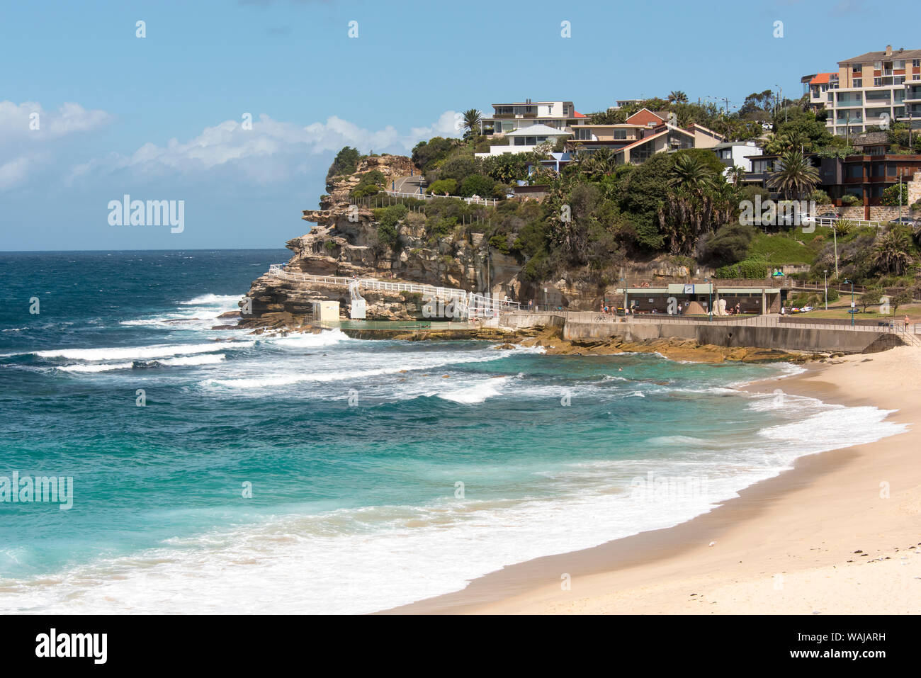 Australia, New South Wales, Sydney. Eastern Beaches, Bondi to Coogee coastal walk. Bronte Beach Stock Photo