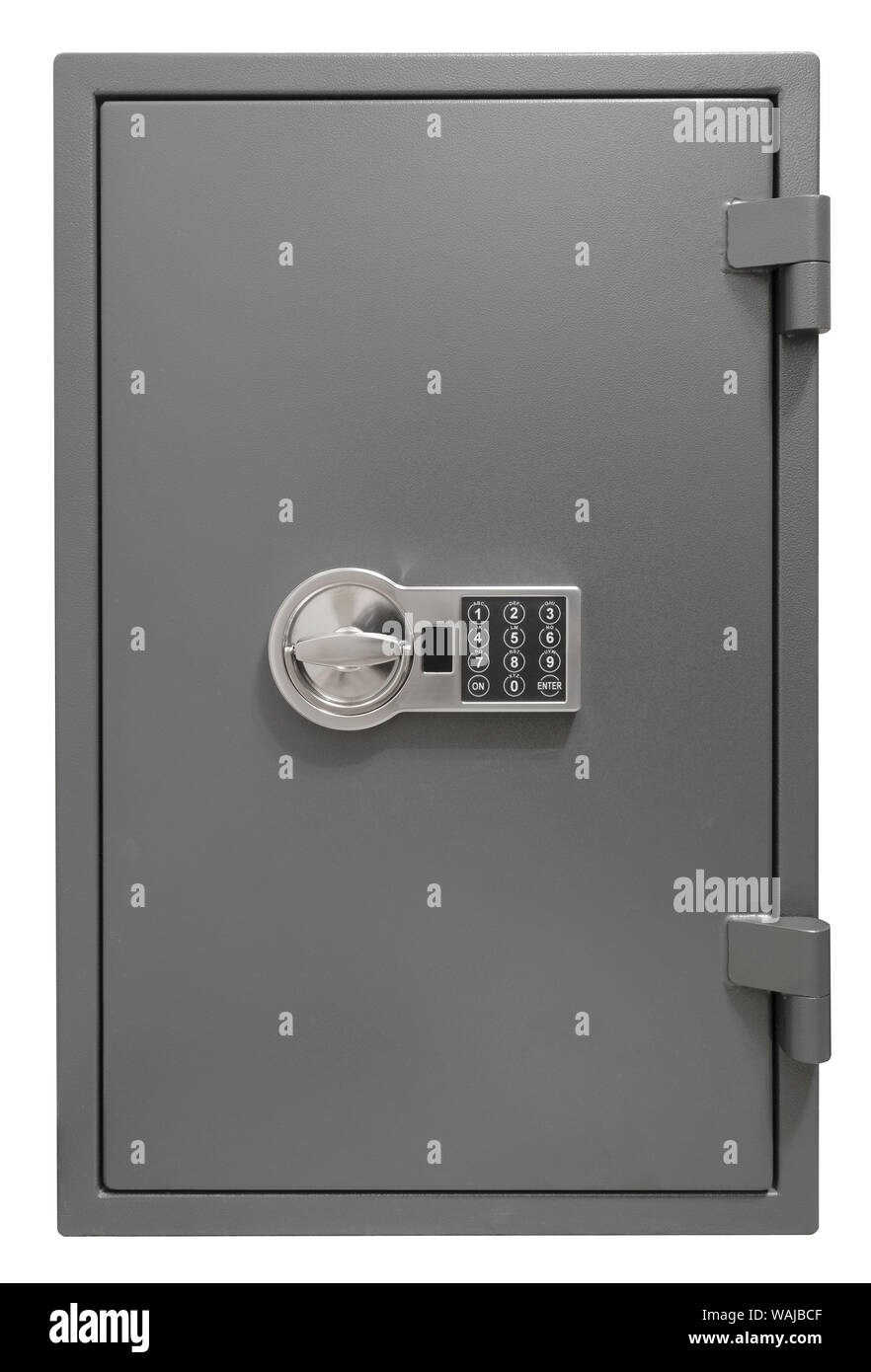 Deposit safe box isolated with clipping path Stock Photo