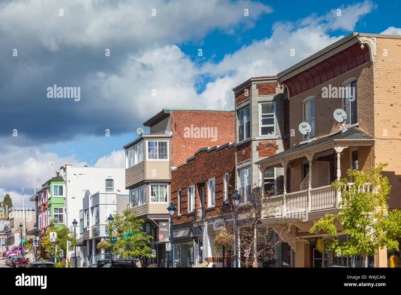 Canada, Quebec. Sainte Agathe Des Monts town center Stock Photo Alamy