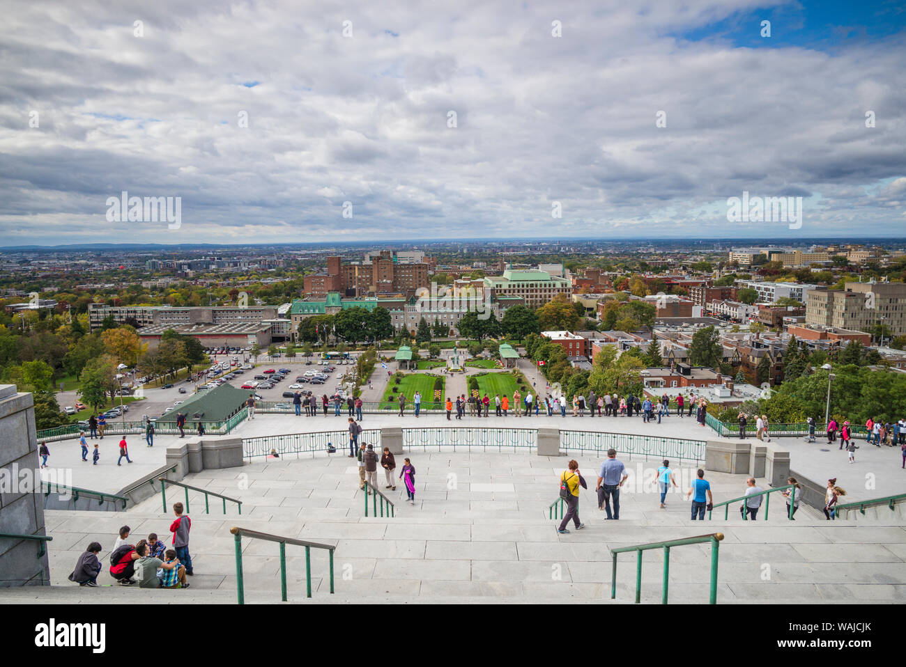 Canada, Quebec, Montreal. Oratoire de St-Joseph church, balcony view Stock Photo