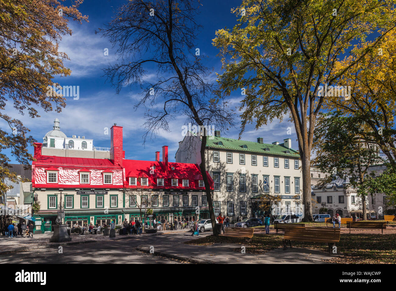 Canada, Quebec, Quebec City. Hotel Auberge du Tresor and Bistro 1640 Stock Photo