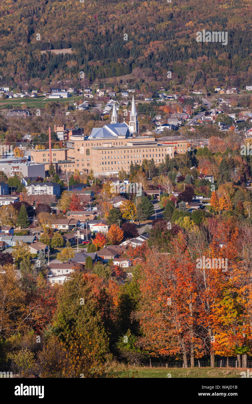 Canada, Quebec, Baie StPaul. Elevated town view Stock Photo Alamy