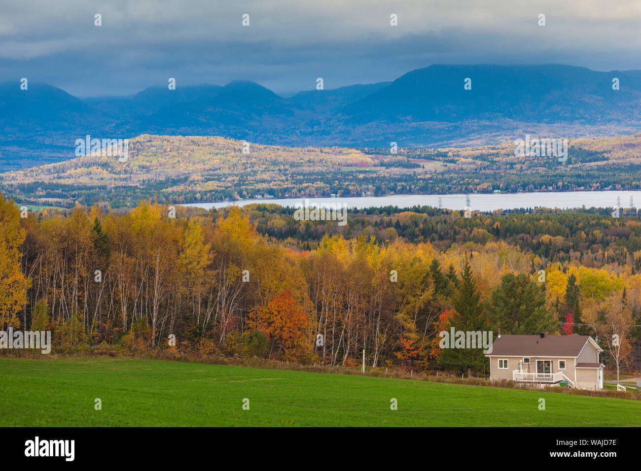 Canada, Quebec, SaintAimedesLacs. Autumn landscape Stock Photo Alamy