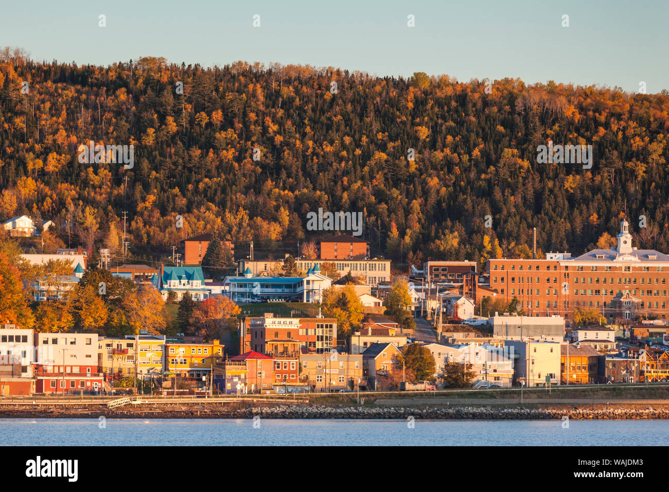 Canada, Quebec, Gaspe. Town view Stock Photo Alamy
