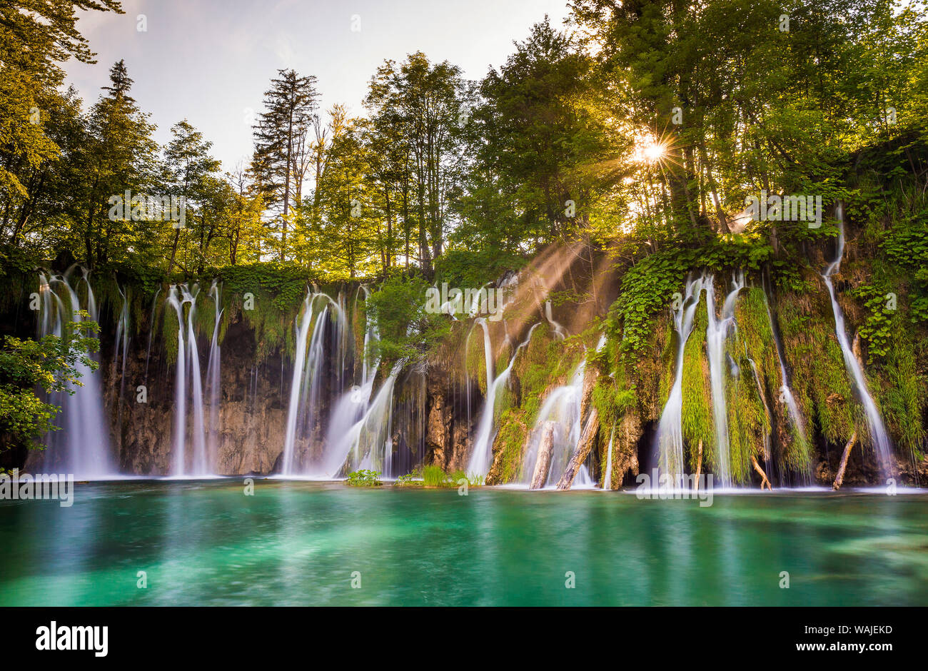 Europe, Croatia, Plitvice Lakes National Park. Waterfall landscape. Credit as: Jim Nilsen / Jaynes Gallery / DanitaDelimont.com Stock Photo