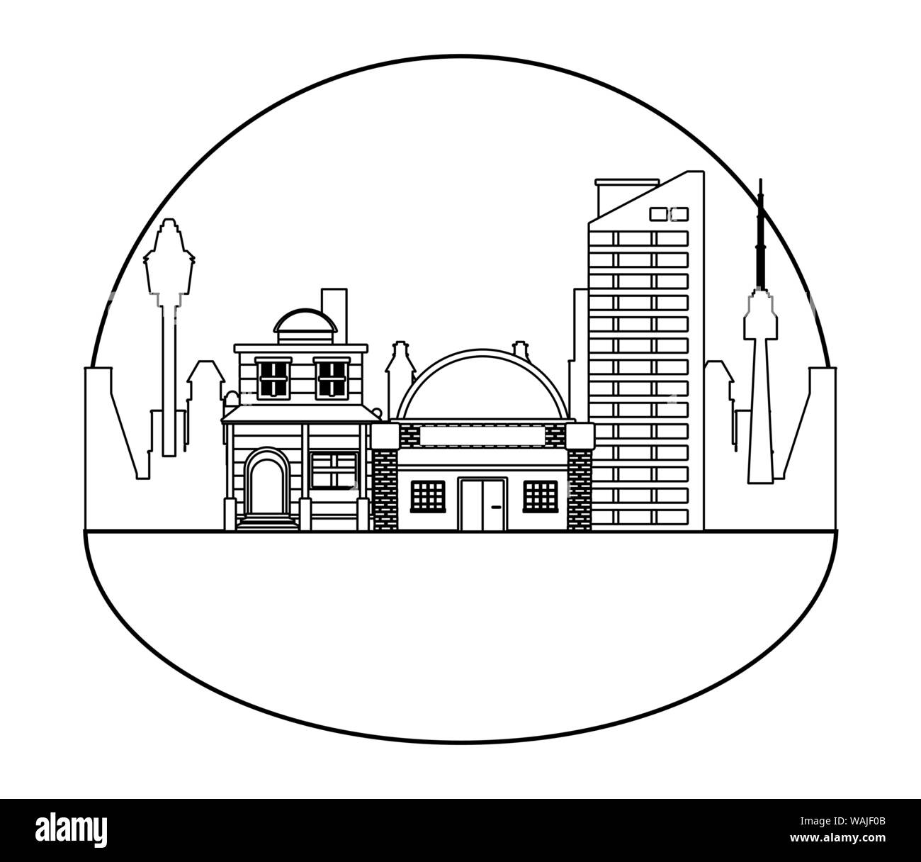 Skyscraper in the build Black and White Stock Photos & Images - Alamy