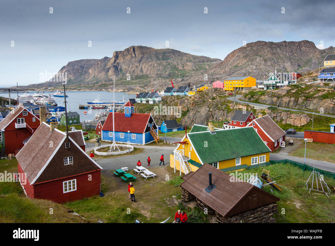 Greenland. Sisimiut. History museum from above Stock Photo - Alamy