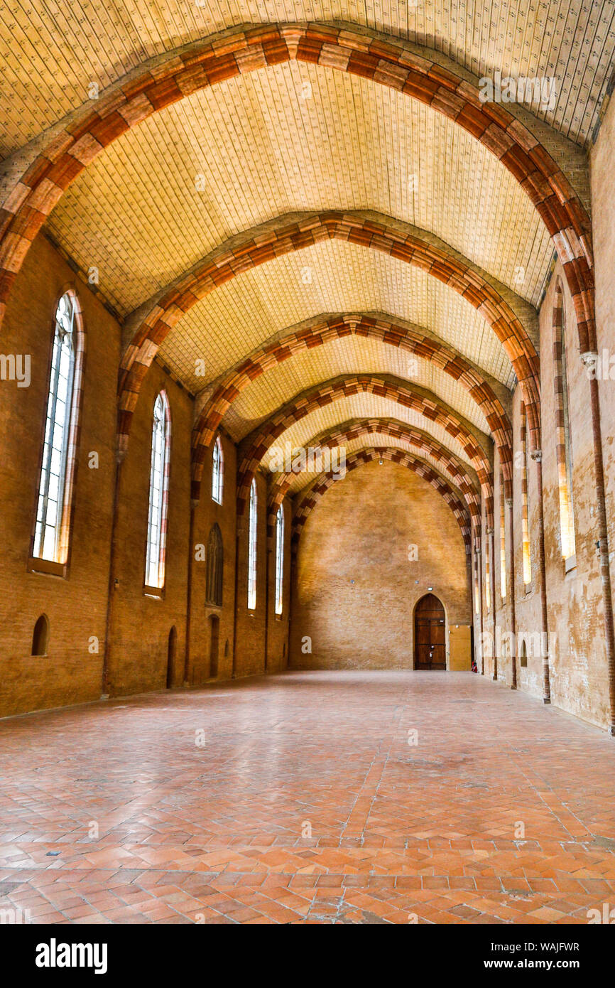 France, Toulouse. Church of the Jacobins Great Hall. Stock Photo