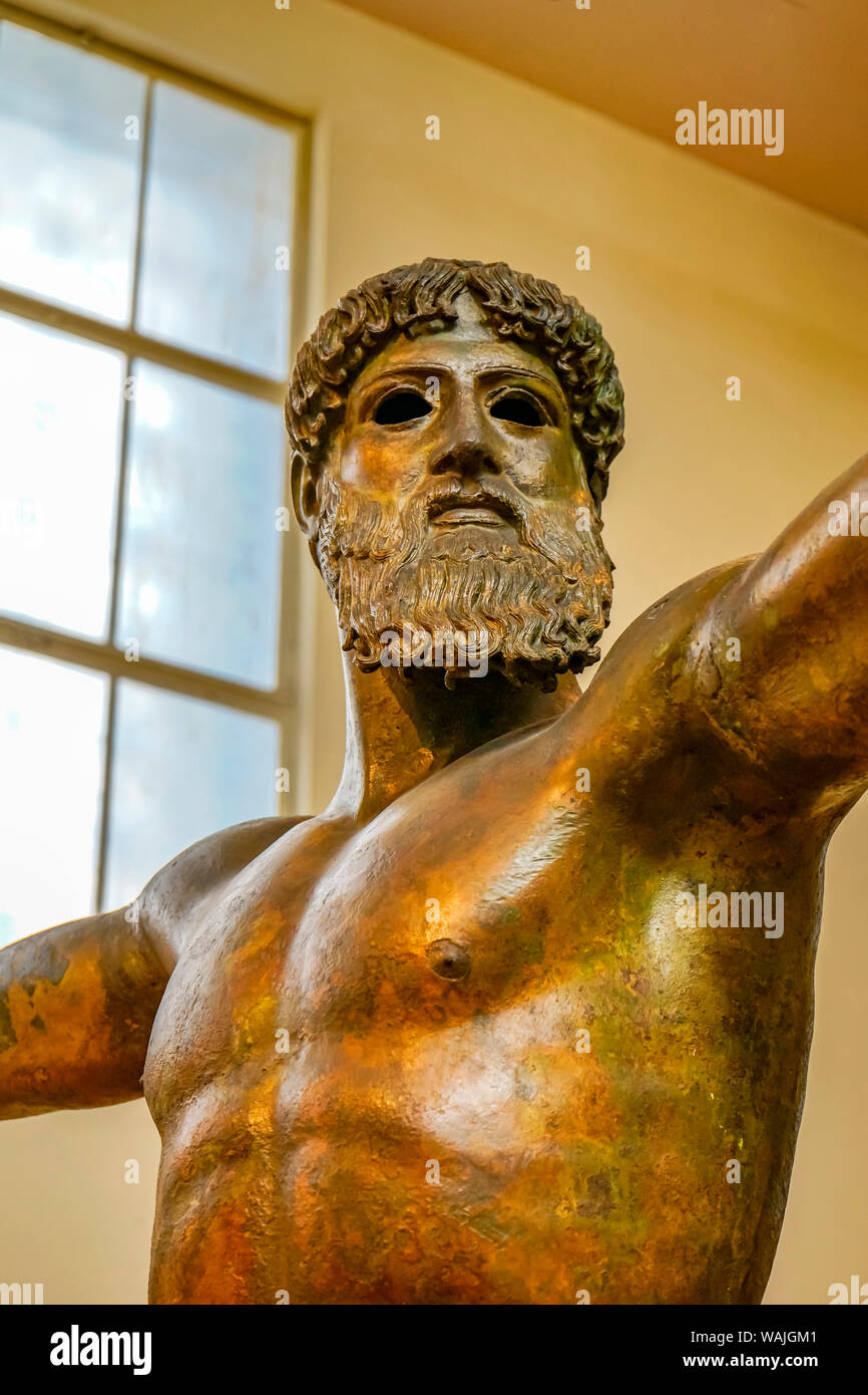 Artemision Bronze Poseidon or Zeus Greek God statue, National