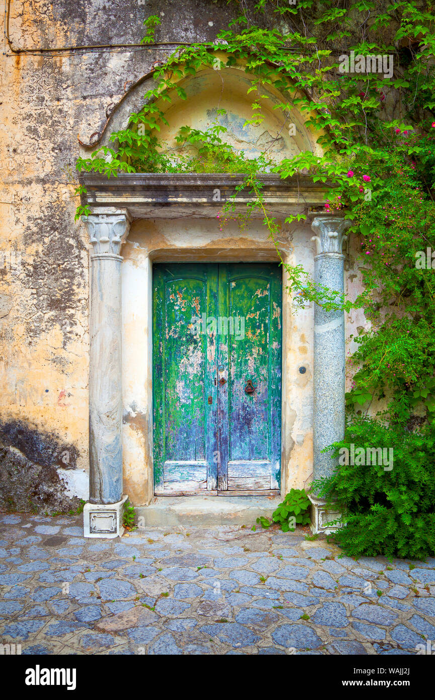 Europe, Italy, Salerno. Weathered door of house. Credit as: Jim Nilsen / Jaynes Gallery / DanitaDelimont.com Stock Photo