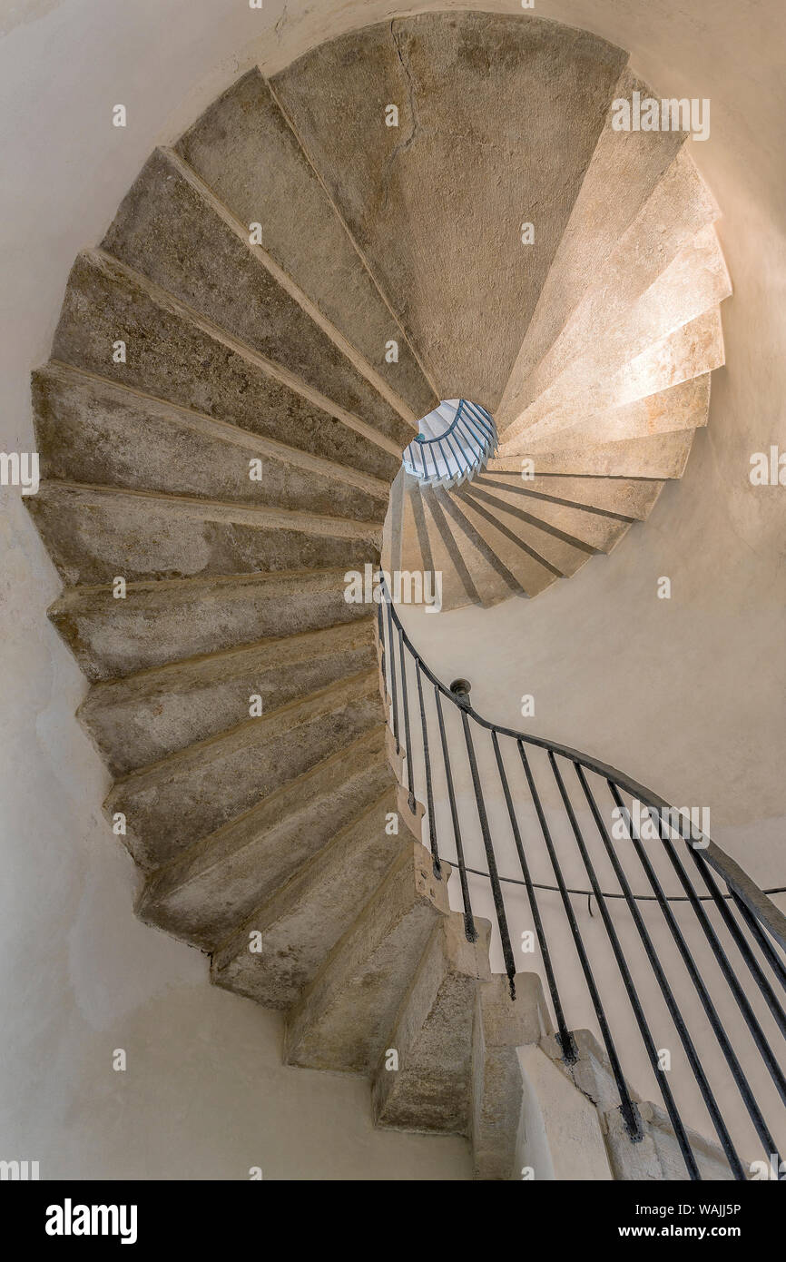 Europe, Italy, Venice. Spiral stairwell. Credit as: Jim Nilsen / Jaynes Gallery / DanitaDelimont.com Stock Photo