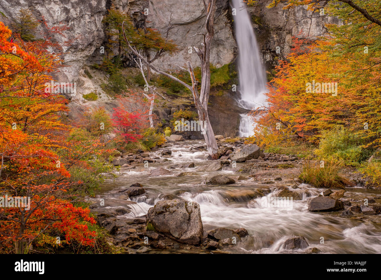 Argentina, Patagonia. Waterfall Stock Photo