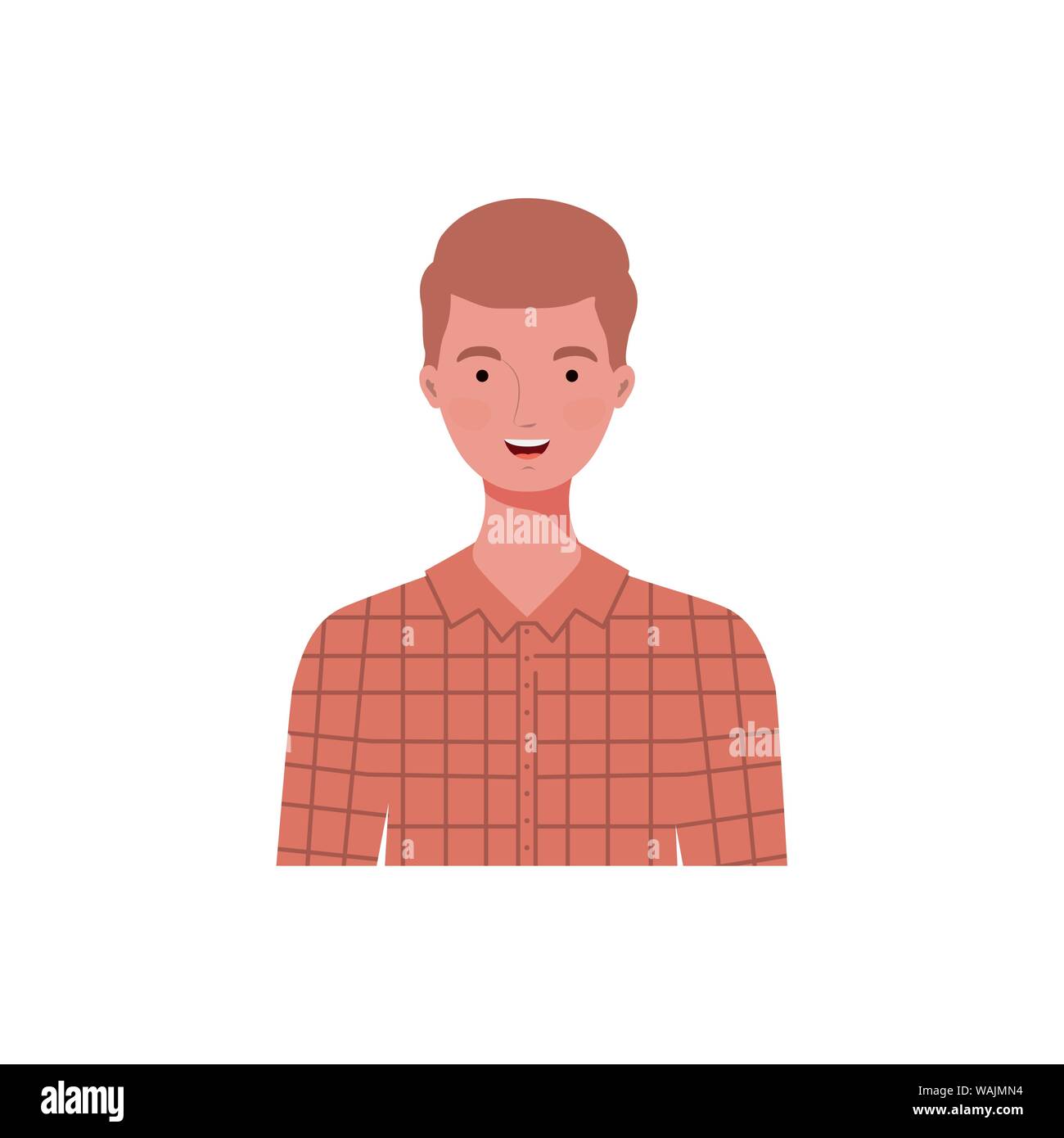 young man on white background Stock Vector Image & Art - Alamy