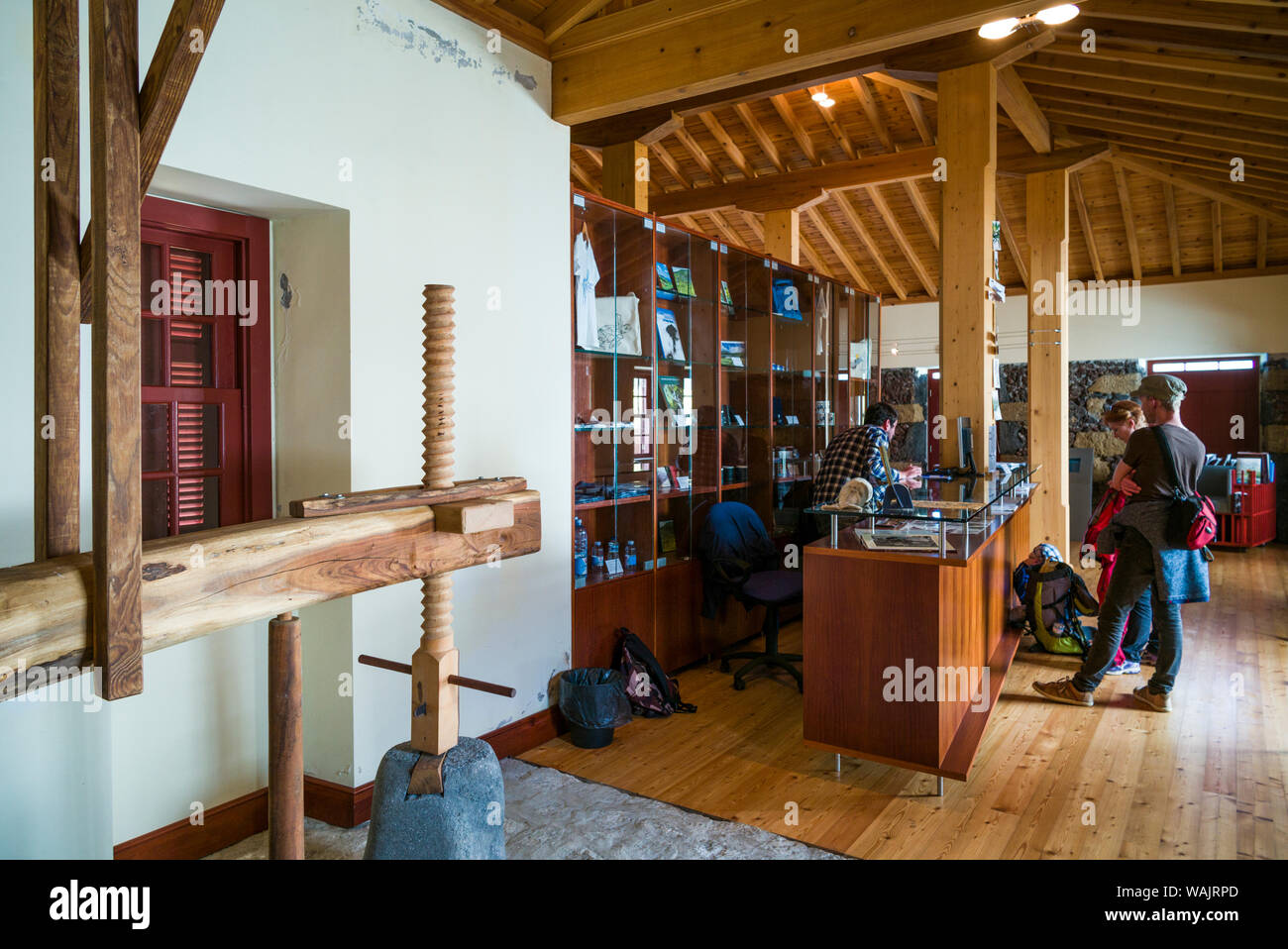 Portugal, Azores, Faial Island, Horta. Interior of the Dabney Family Home, exhibit in former home of New England Yankee traders (Editorial Use Only) Stock Photo