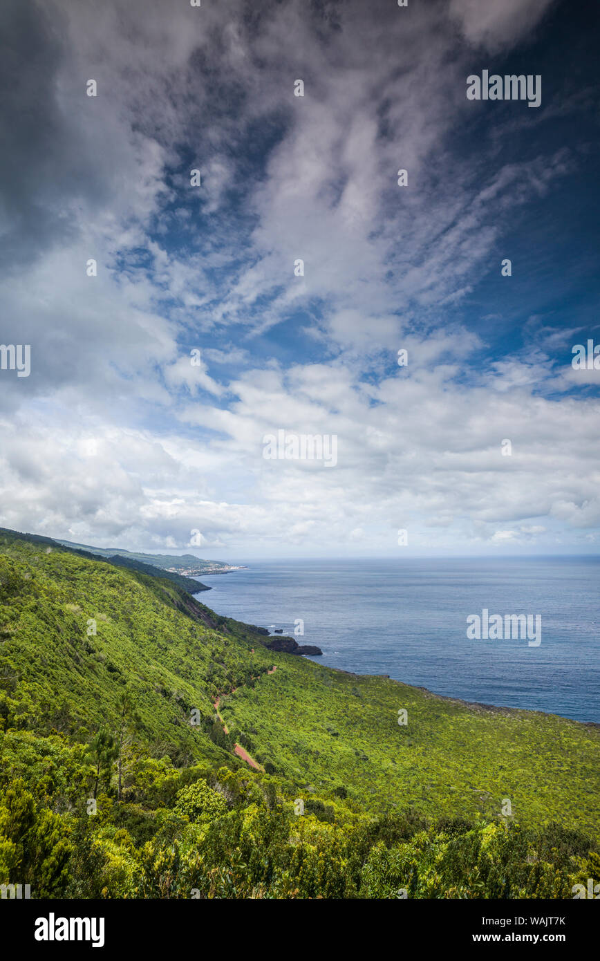 Portugal, Azores, Pico Island, Baia do Alto. Coastal landscape Stock Photo