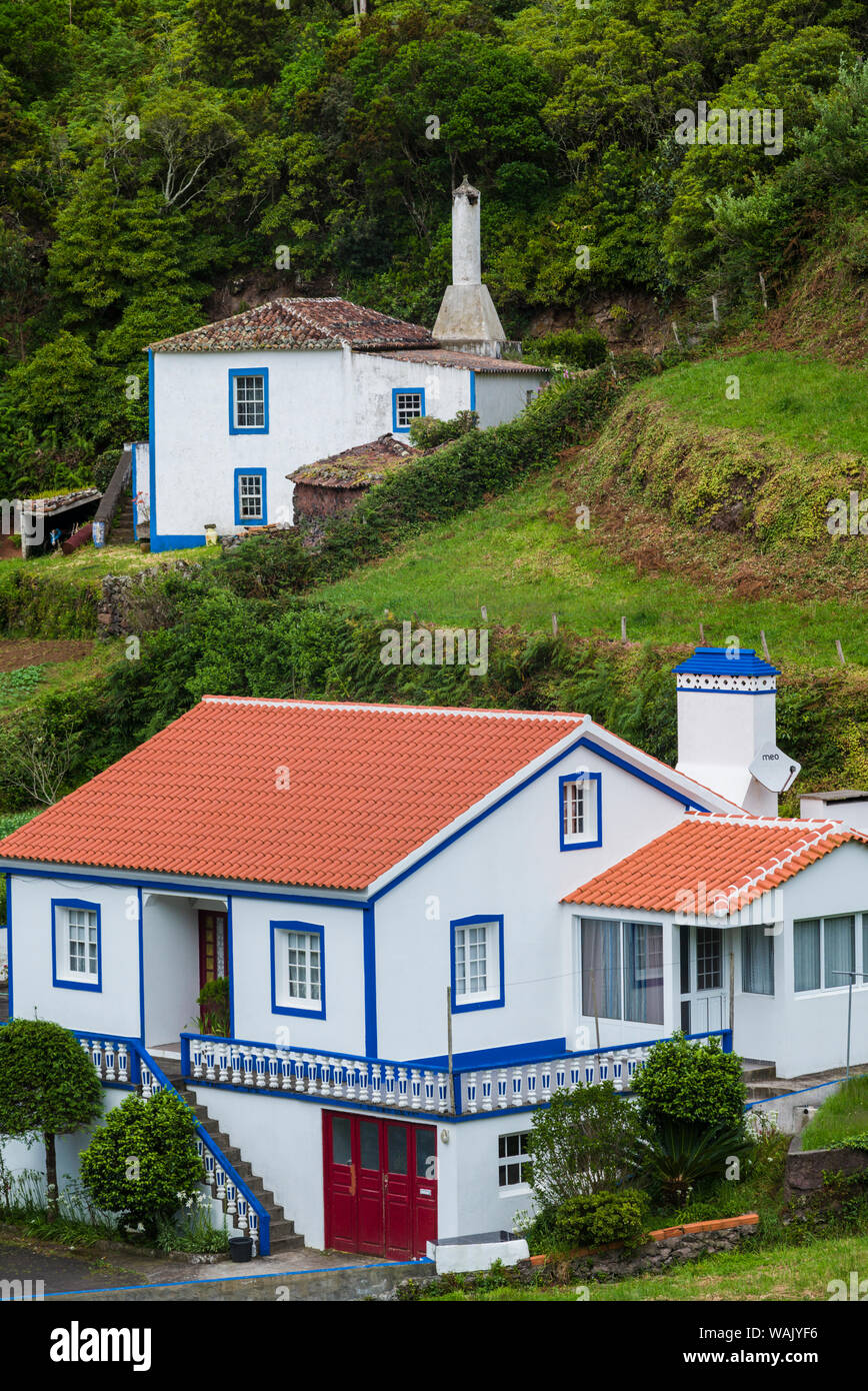 Portugal, Azores, Santa Maria Island, Santa Barbara. Farmhouse Stock