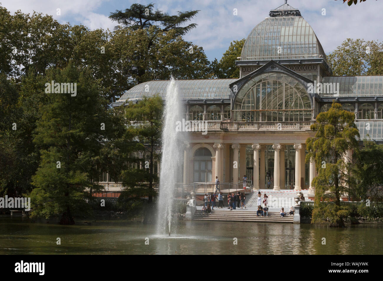 Palacio de Cristal. Parque de el Retiro. Madrid, Spain. Stock Photo
