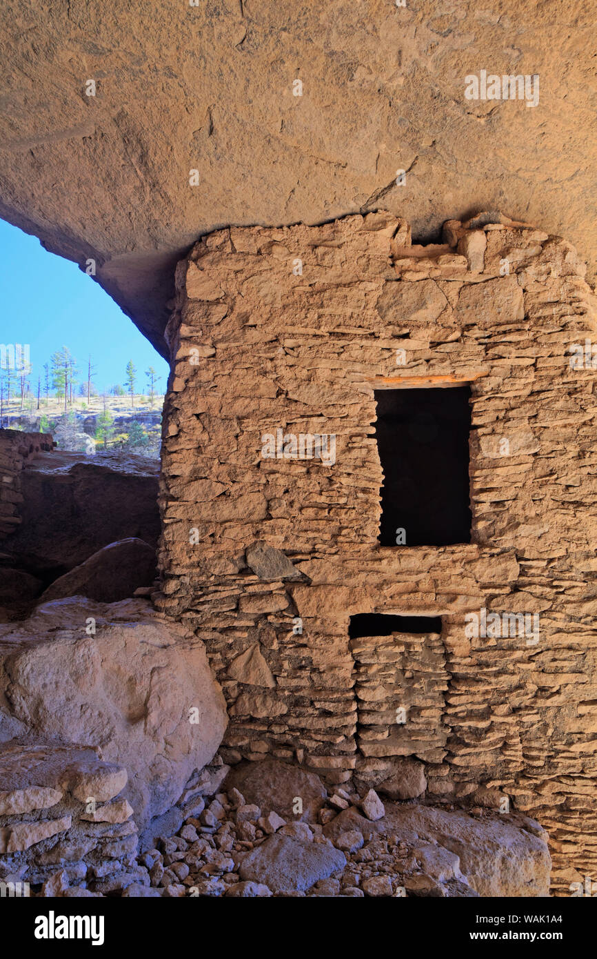 USA, New Mexico. Window in ancient cliff dwelling. Credit as: Dennis Flaherty / Jaynes Gallery / DanitaDelimont.com Stock Photo