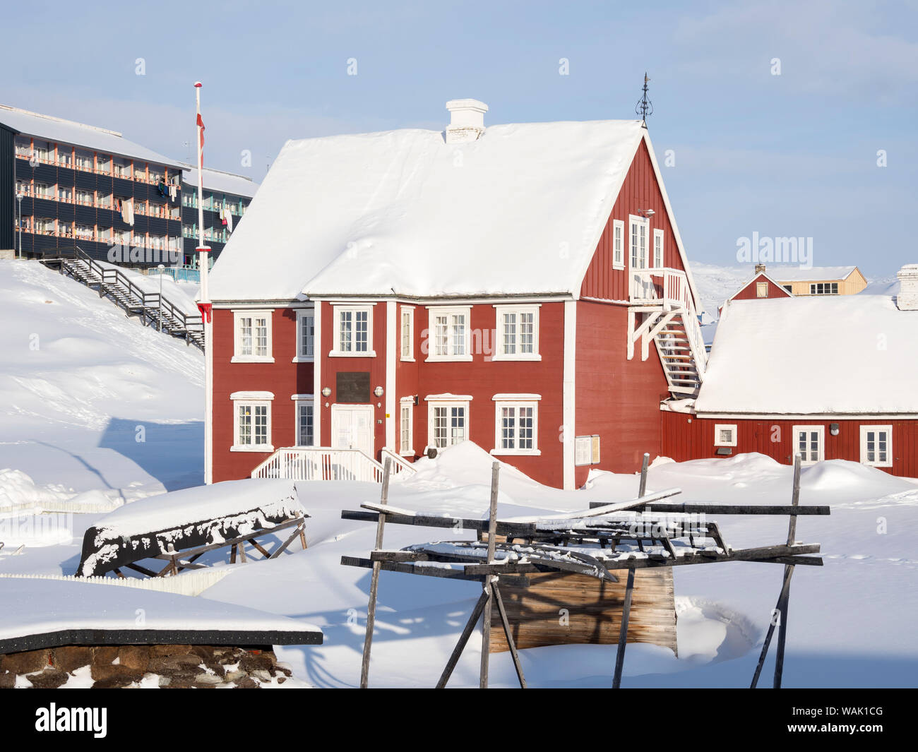 Knud Rasmussen's Museum. Greenland. (Editorial Use Only) Stock Photo