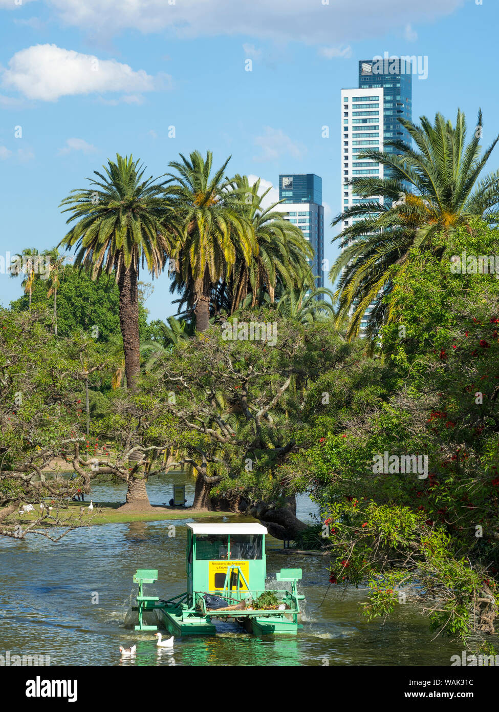 Bosques de Palermo park in Palermo, Buenos Aires, Argentina. (Editorial Use Only) Stock Photo