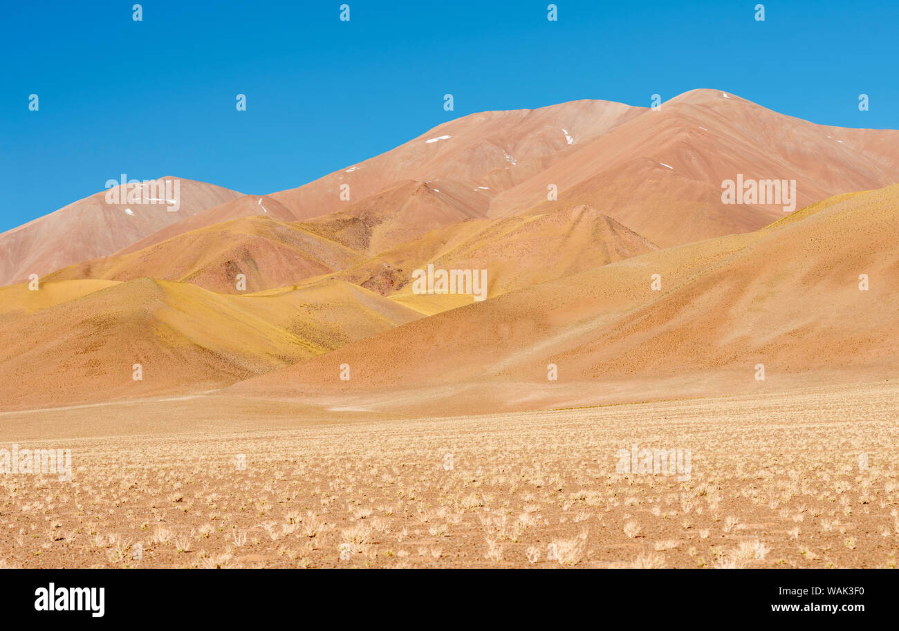 The mountains of the Altiplano, near the village of Tolar Grande, close to the border of Chile. South America, Argentina Stock Photo