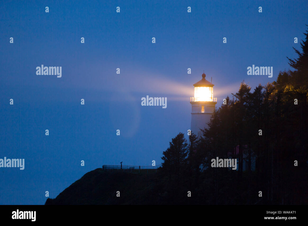 Heceta Head Lighthouse, Central Oregon Coast, USA Stock Photo