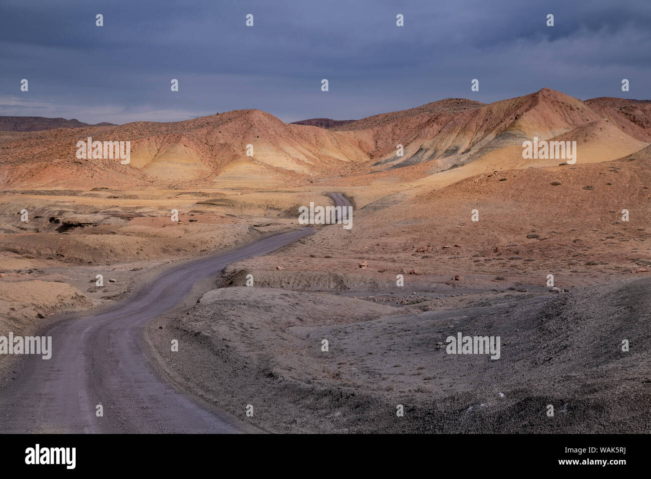 USA, Utah, Grand Staircase-Escalante National Monument. Road through desolate hillsides. Credit as: Don Grall / Jaynes Gallery / DanitaDelimont.com Stock Photo