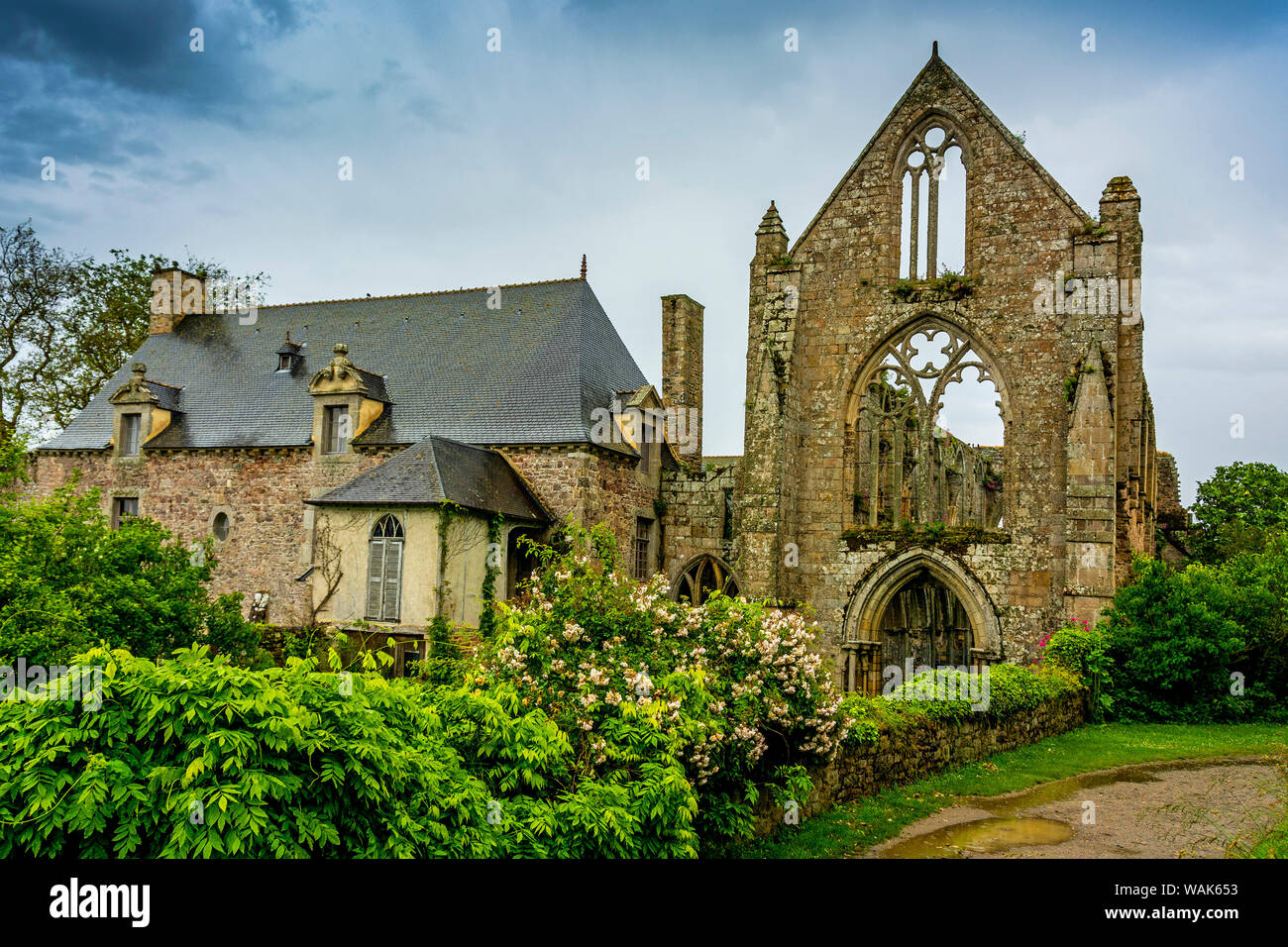 Paimpol, the Abbey of Beauport, Cotes-d'Armor department, Bretagne, France Stock Photo