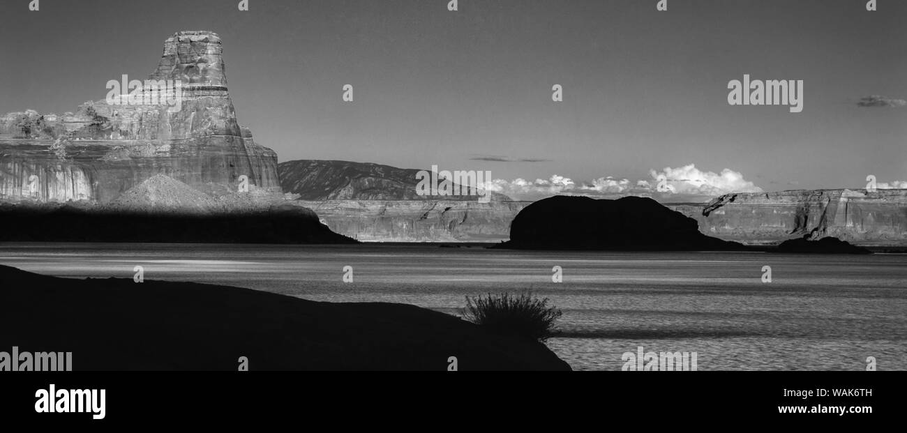 Gunsight Butte, Navajo Mountain, Lake Powell National Recreation Area, Utah, Arizona Stock Photo