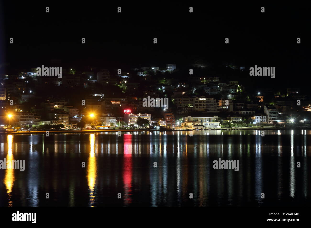 Amfilochia, Greece - 26 July 2019: The city of Amfilochia in the outskirts of western Greece Stock Photo