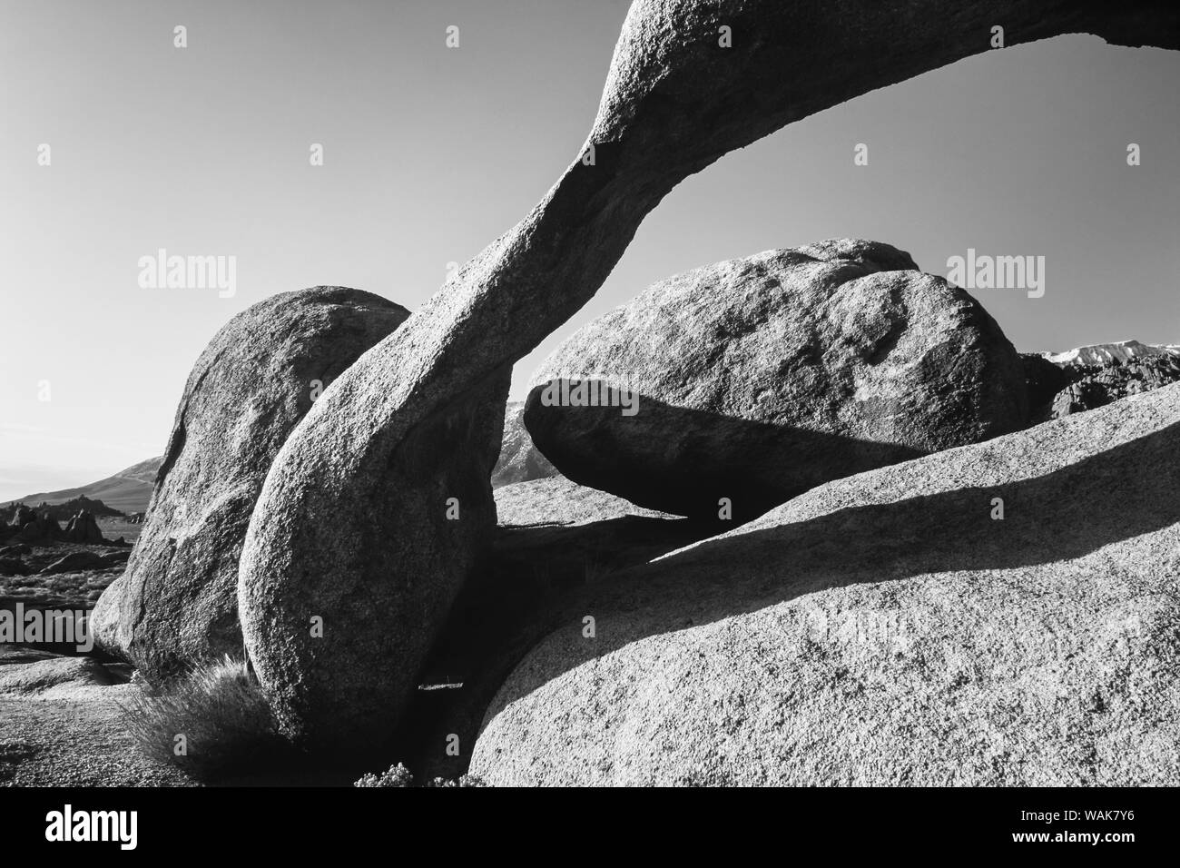 Granite Arch, Alabama Hills National Recreation Area, California Stock Photo