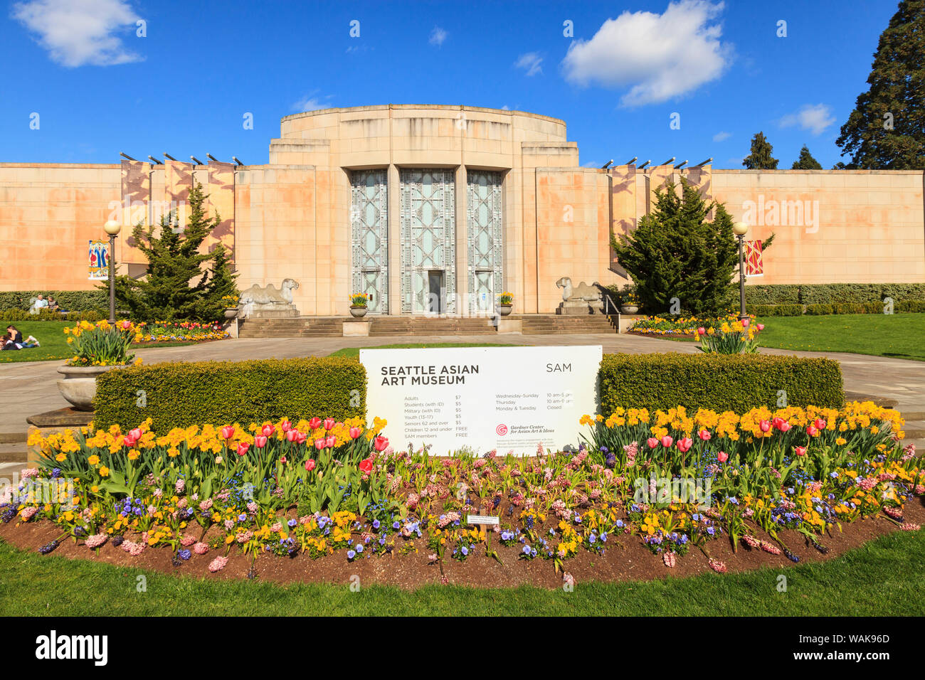 Seattle Asian Art Museum, Volunteer Park, Capitol Hill area of Seattle, USA. (Editorial Use Only) Stock Photo