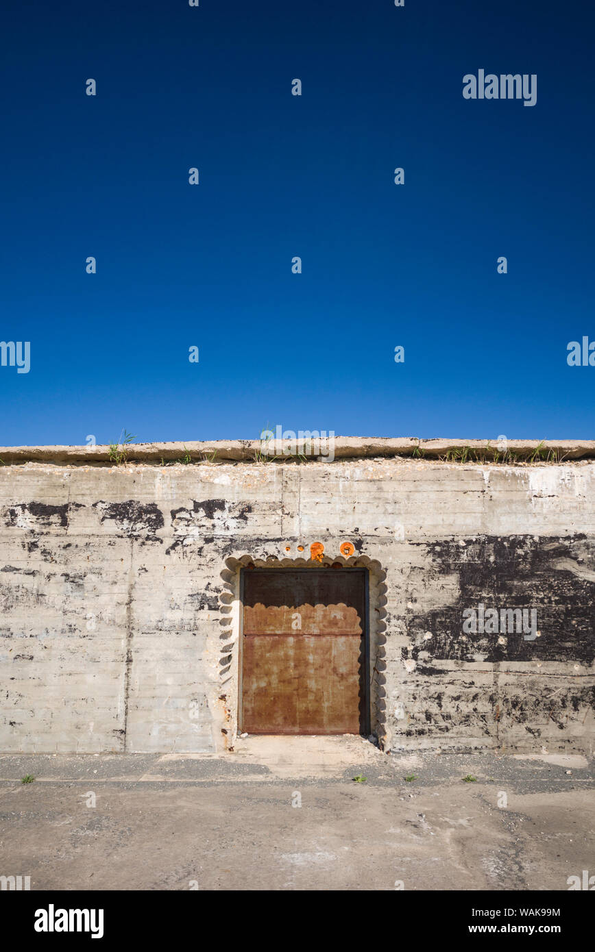 USA, Delaware, Lewes. Cape Henlopen State Park, Fort Miles, former WW2-era  coastal artillery battery, bunker exterior Stock Photo - Alamy