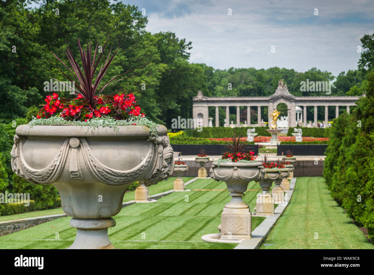 USA, Delaware, Wilmington. Nemours Estate, former home of industrialist
